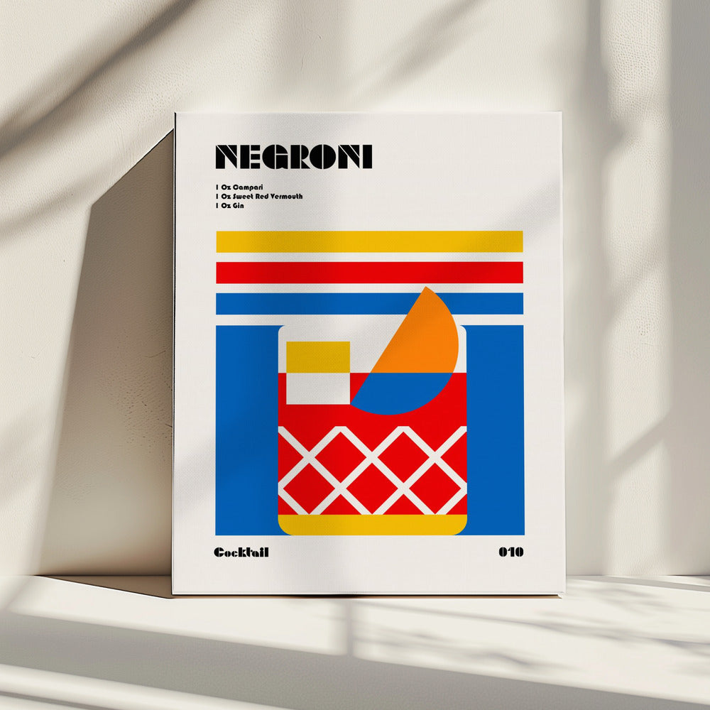 Negroni Bauhaus Cocktail | Canvas