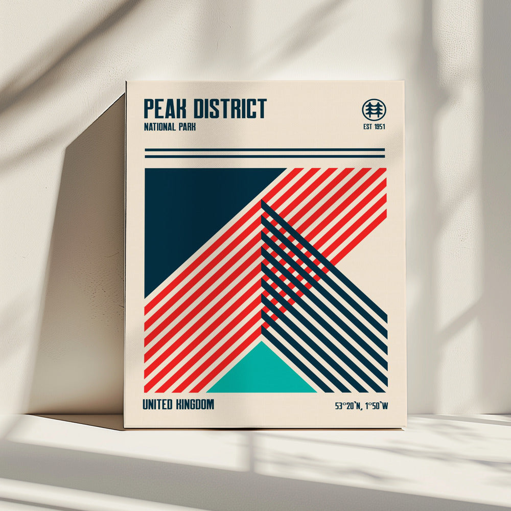 Peak District National Park Travel Poster | Canvas