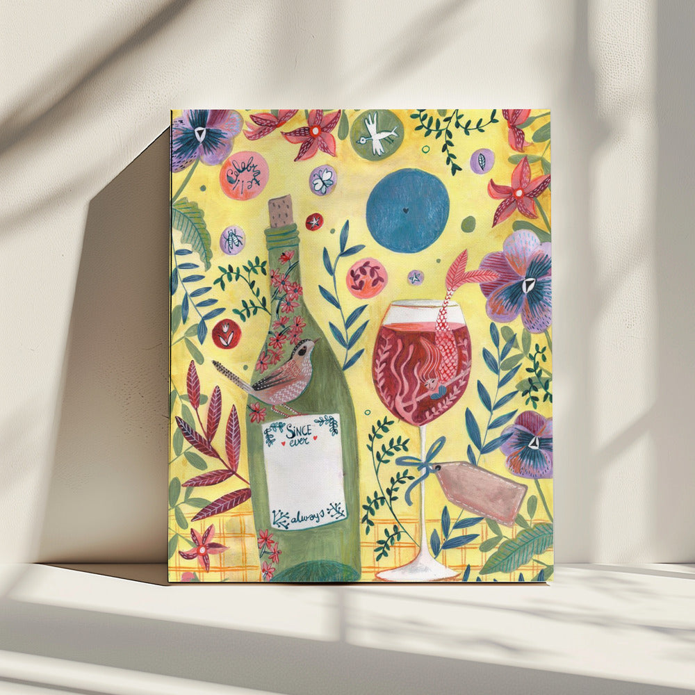 Mermaid Wine | Canvas