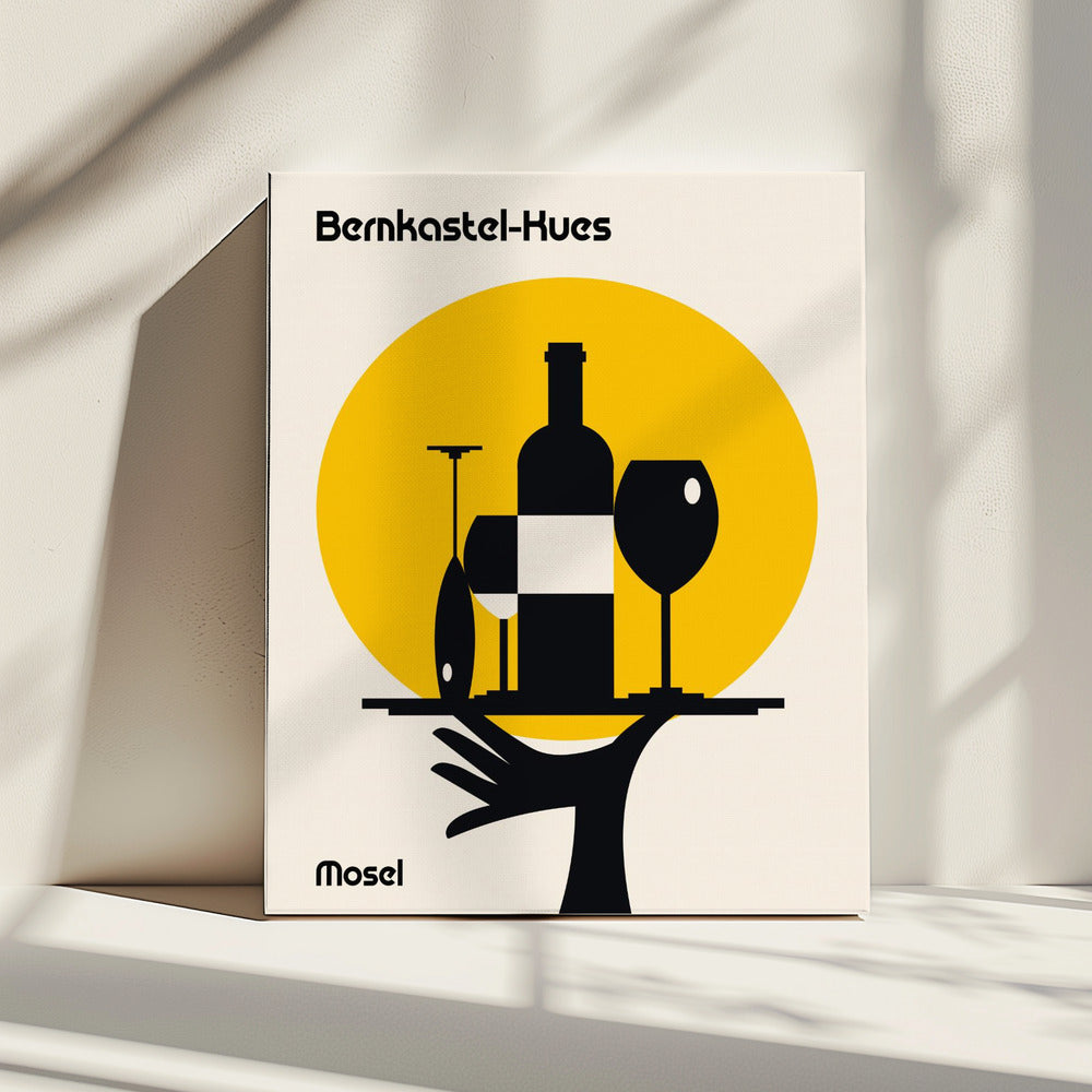 Mosel Wine Minimalist Print | Canvas