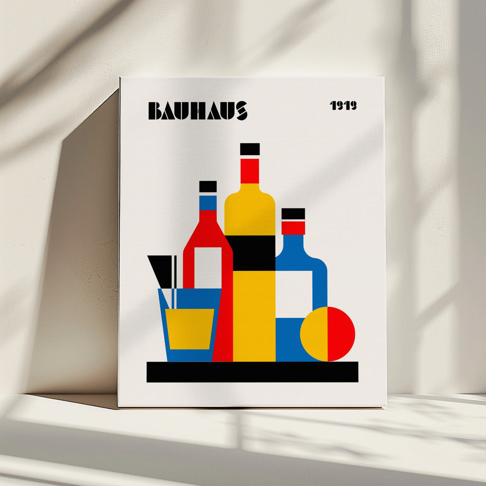 Bauhaus Wine Print | Canvas