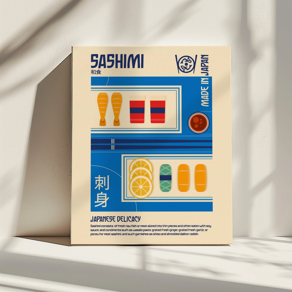 Sashimi Japanese Food Print | Canvas