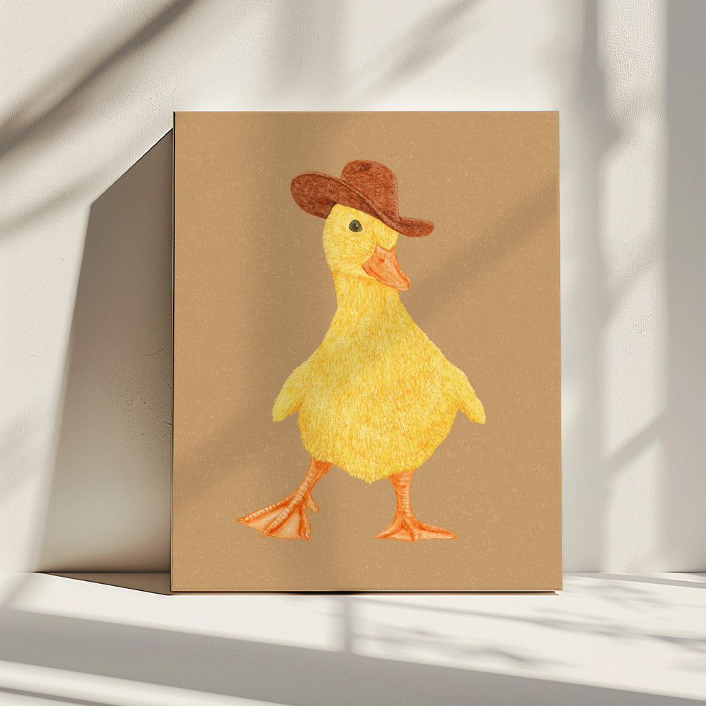 Daphne the Cowgirl Duckling | Canvas
