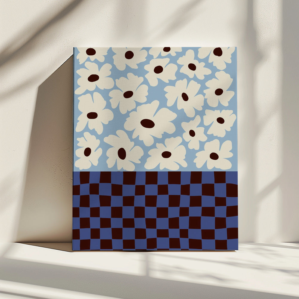 Flowers_checkerboard | Canvas