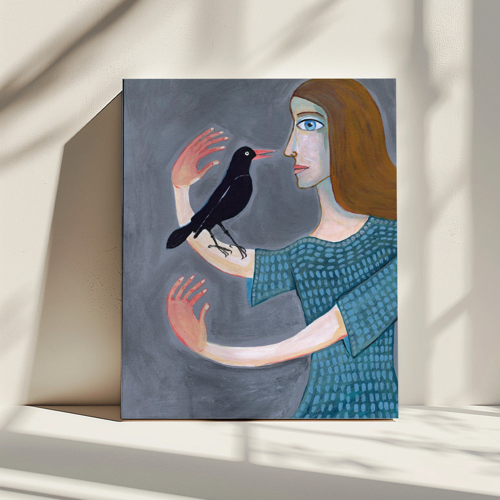 Lady with two left hands | Canvas