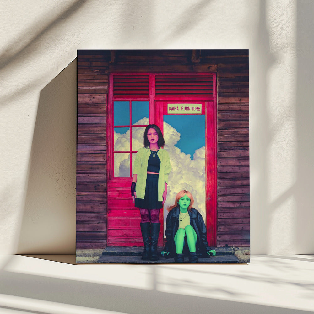 Pink &amp; Green | Canvas