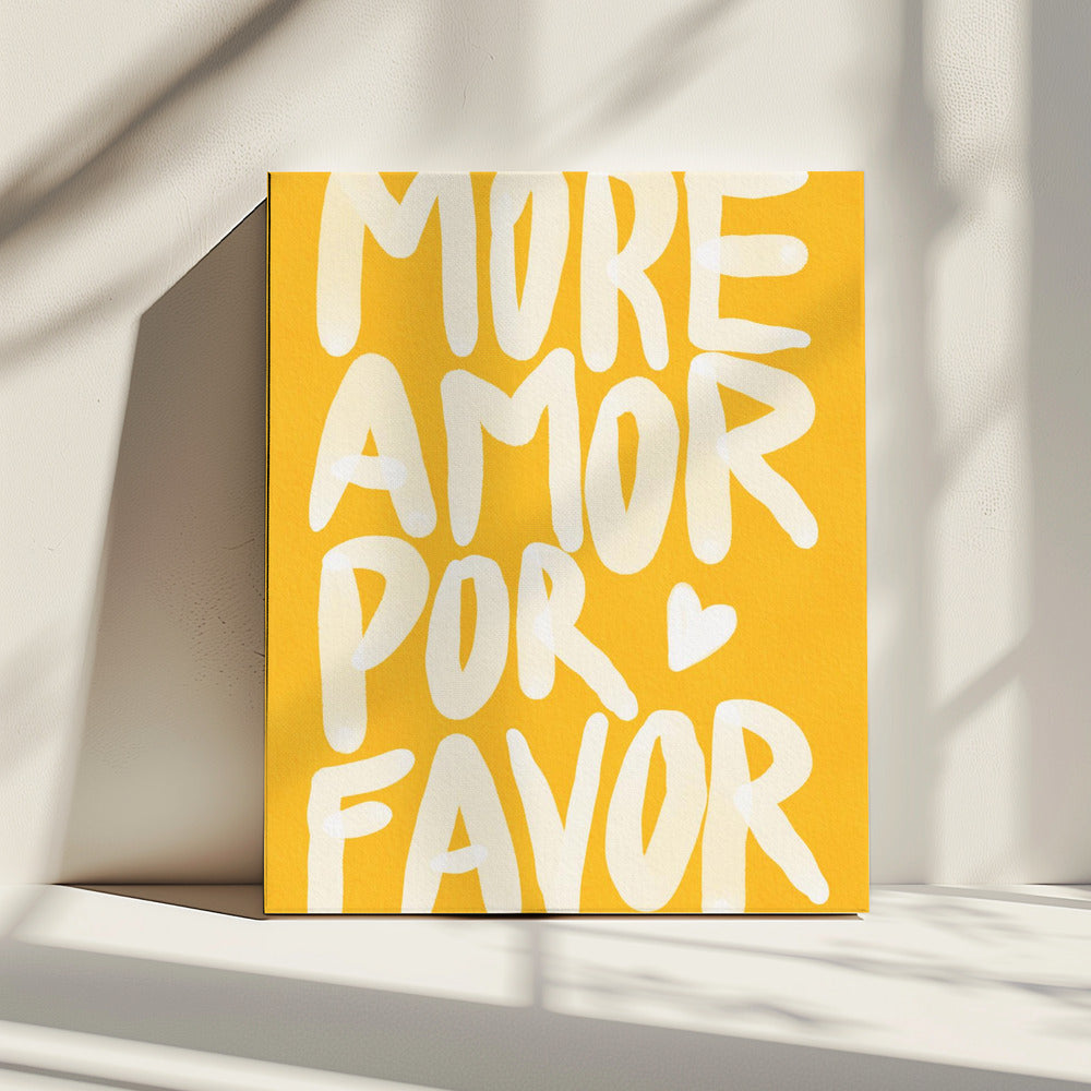 More Amor Por Favor | Canvas