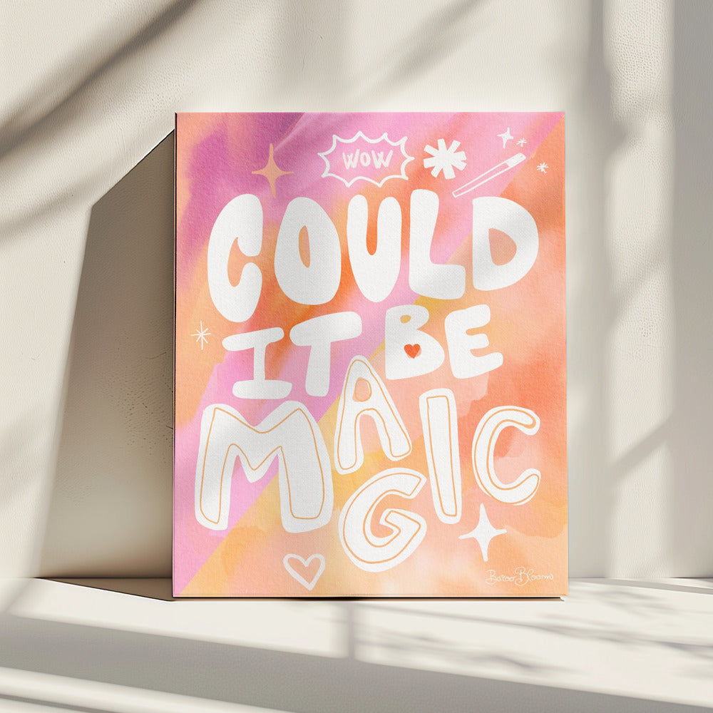 Could it Be Magic - Peach Pink | Canvas