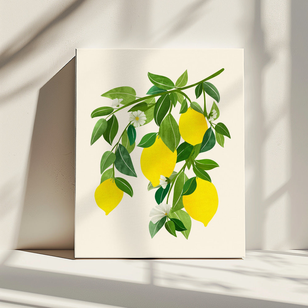 Sunny Lemons 4x5 | Canvas