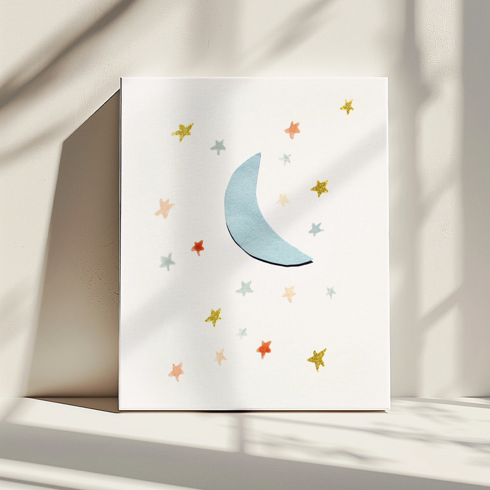 Moon & Stars | Canvas