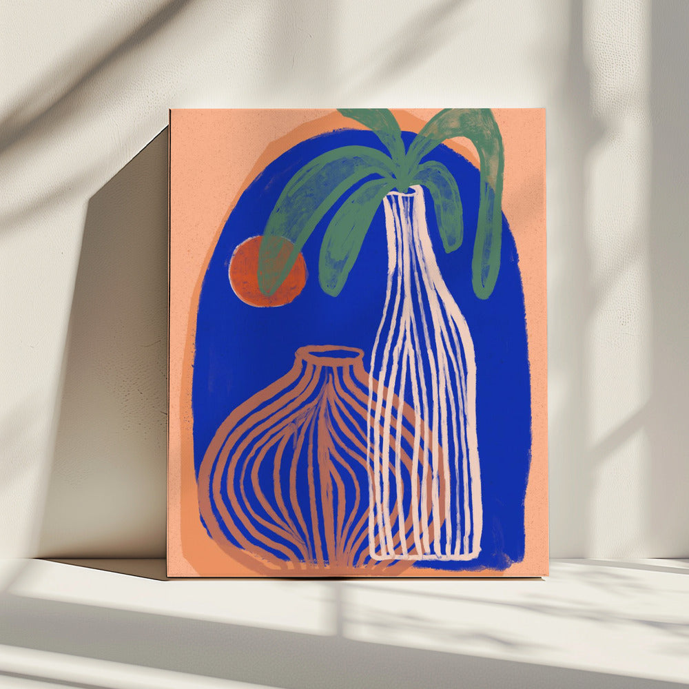 Blue Oasis Vases | Canvas