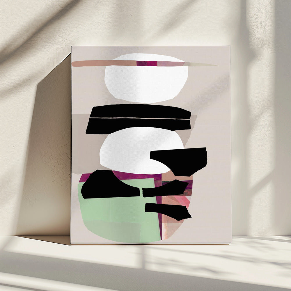 Colored Abstract Black No2 | Canvas