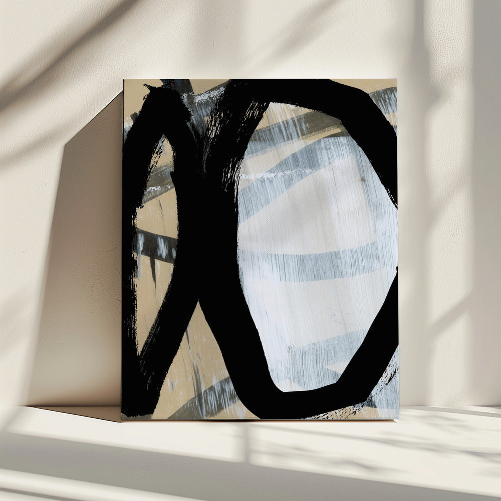 Bold Black On White No1 | Canvas