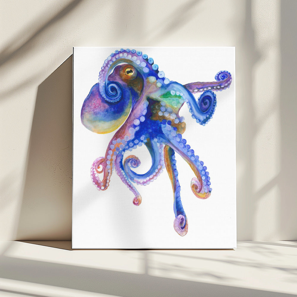 Blue Marine Octopuss | Canvas