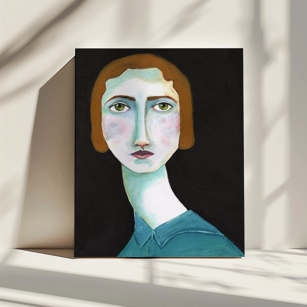 Vintage Lady Looking | Canvas