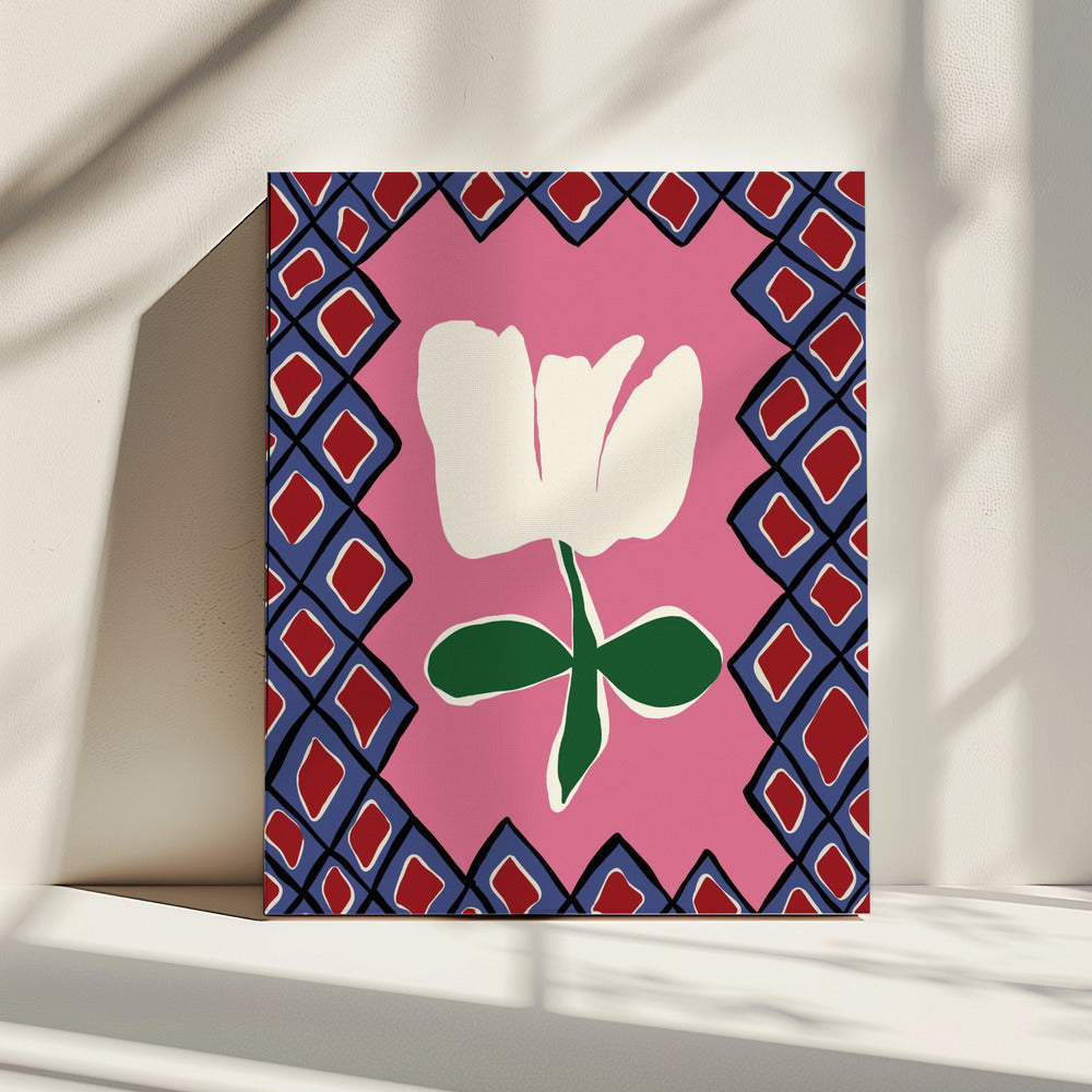 Petal plaid playtime I | Canvas