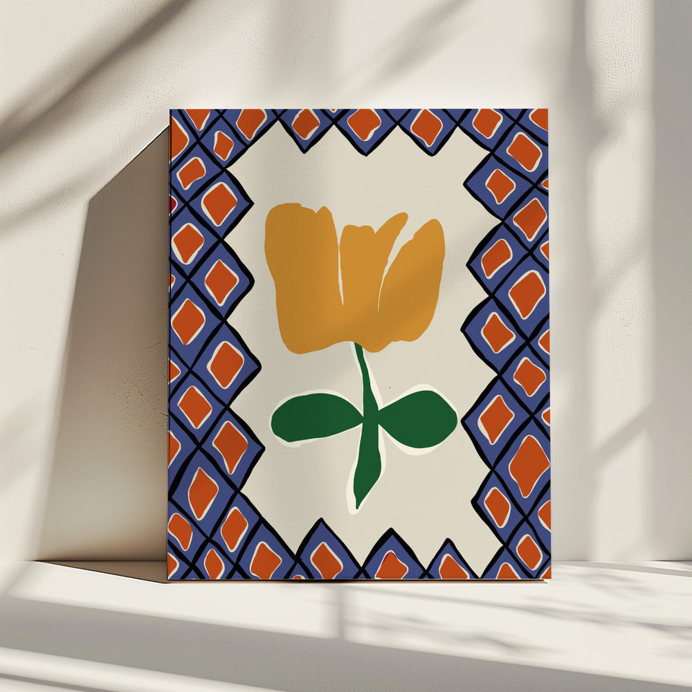 Petal plaid playtime II | Canvas