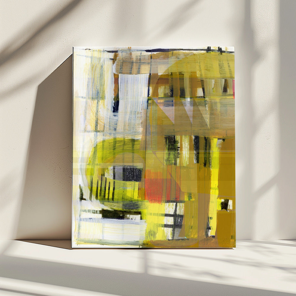 Yellow Ochre Abstract No1 | Canvas