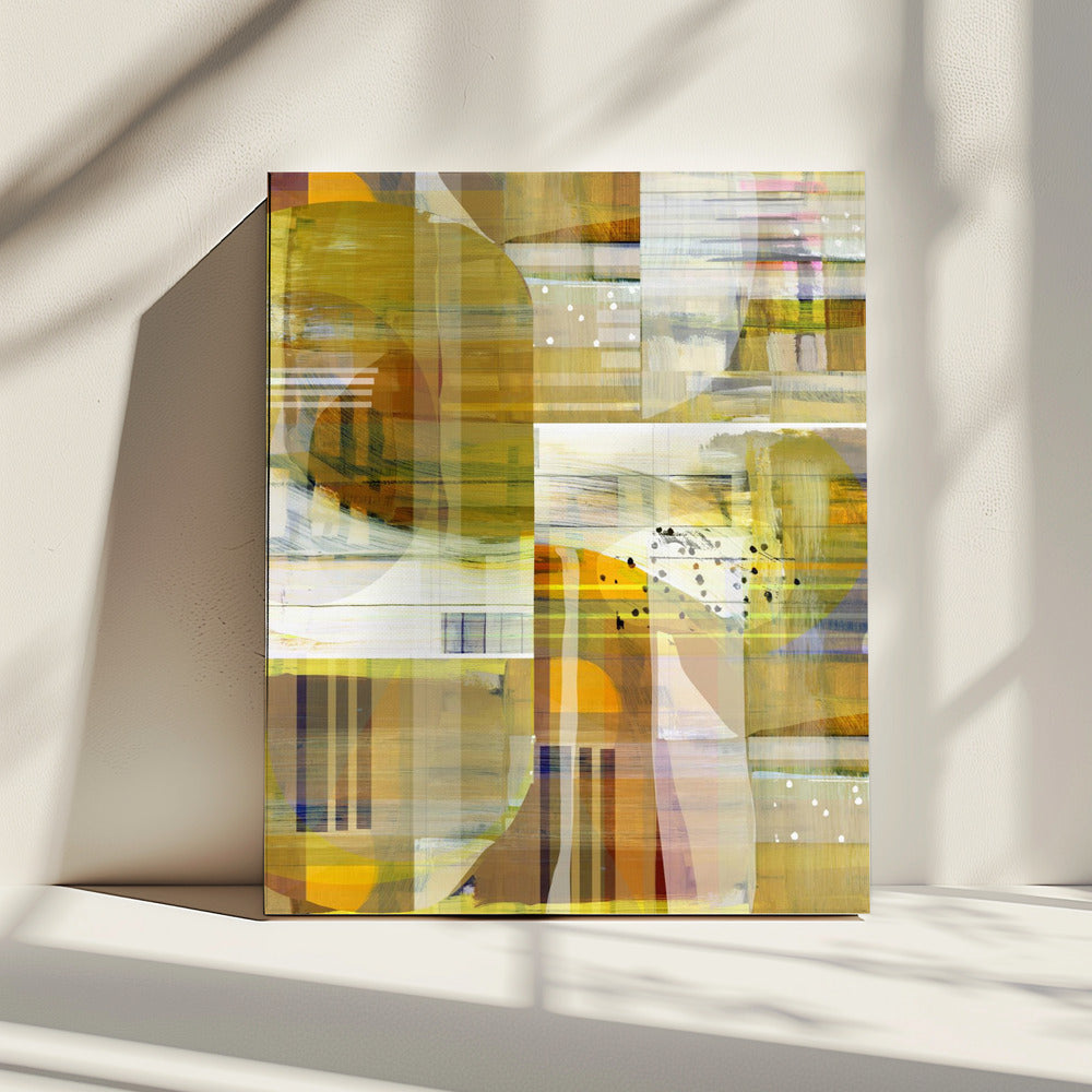 Yellow Ochre Abstract No3 | Canvas