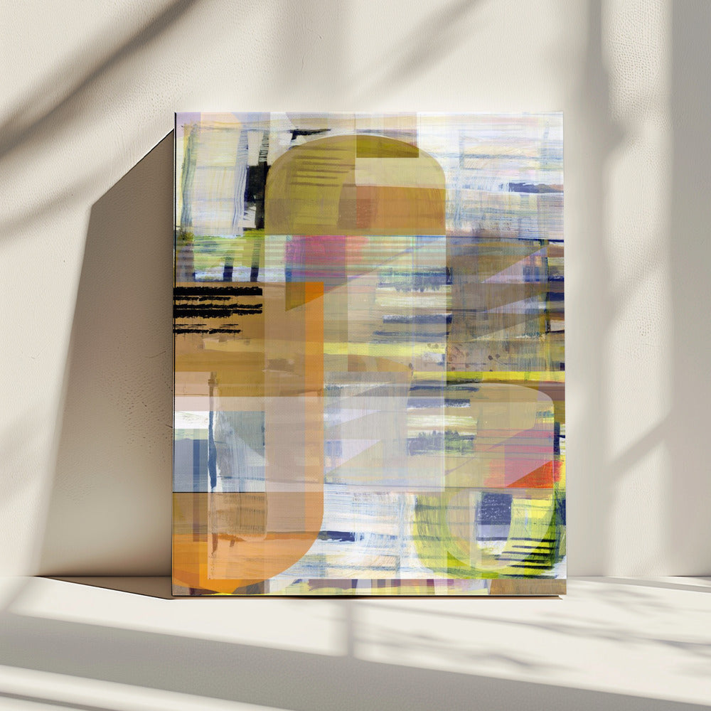 Yellow Ochre Abstract No4 | Canvas