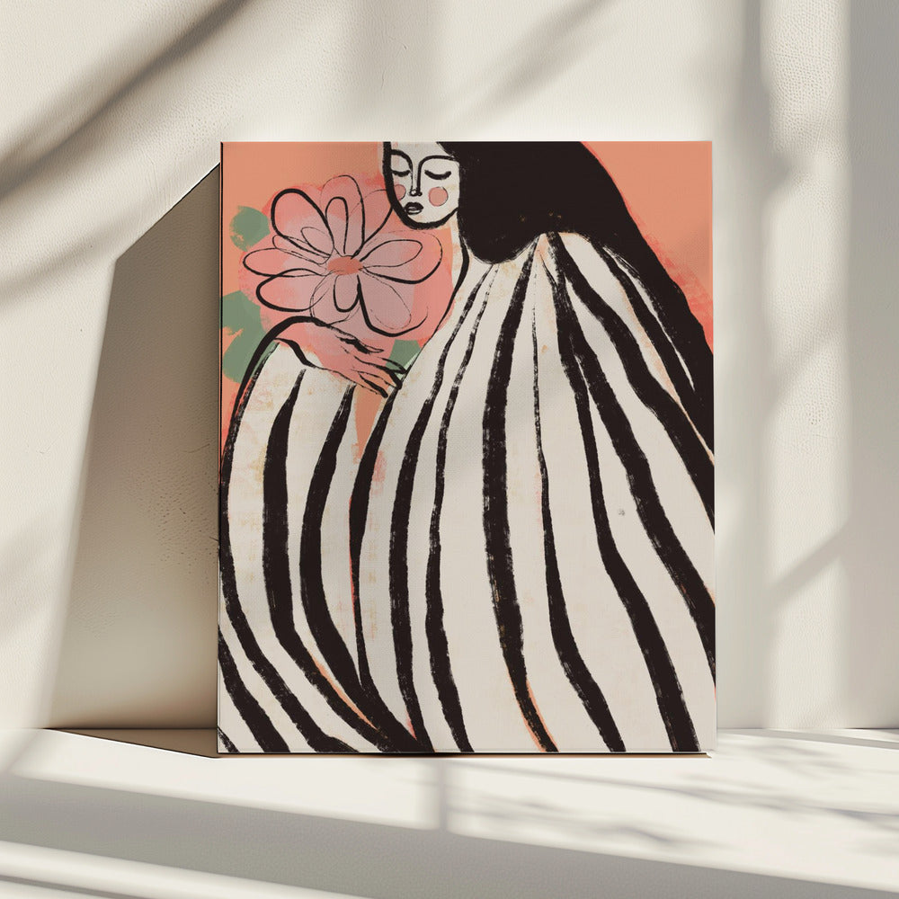 A Silent Moment (Peach) | Canvas