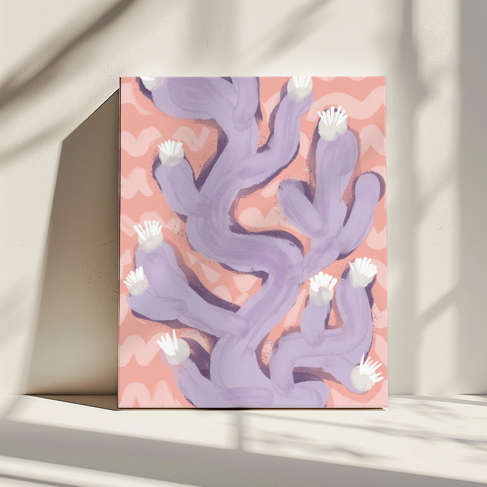 Purple Cactus Dance | Canvas