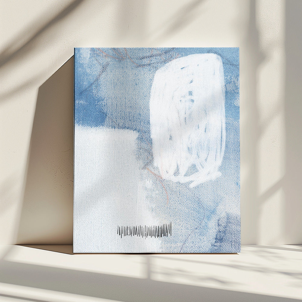 White And Blue Hues | Canvas