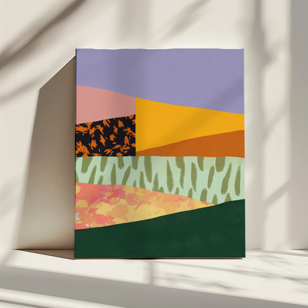 Geometric Patterns with Organic Forms | Canvas