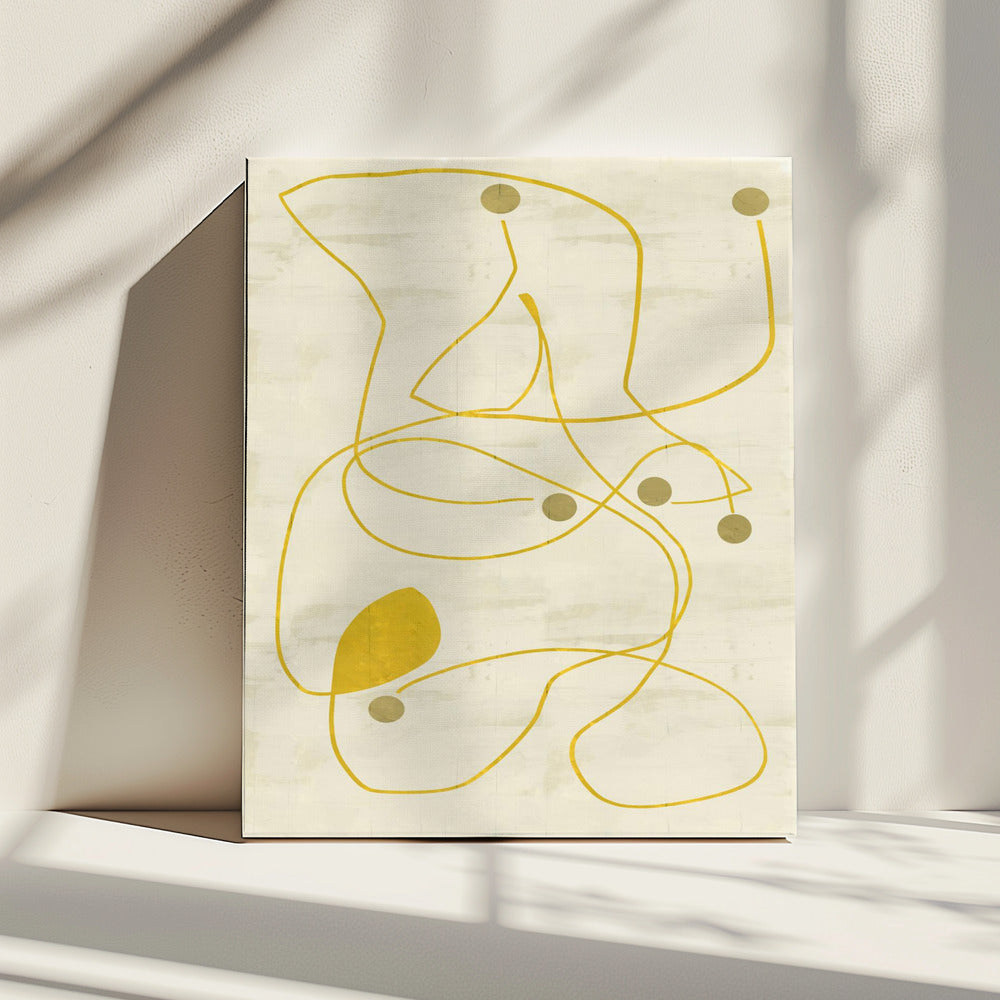 Neutral Lines and Dots 2 | Canvas