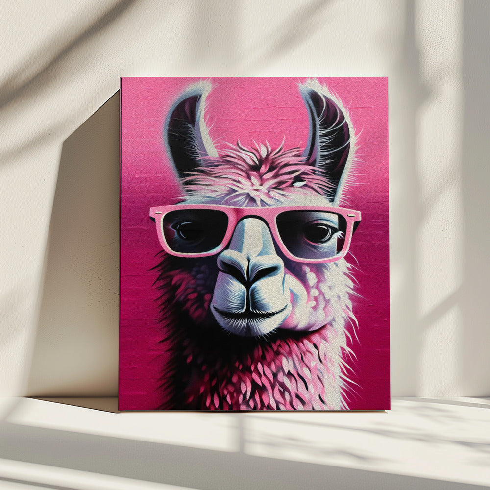Pink Lama | Canvas