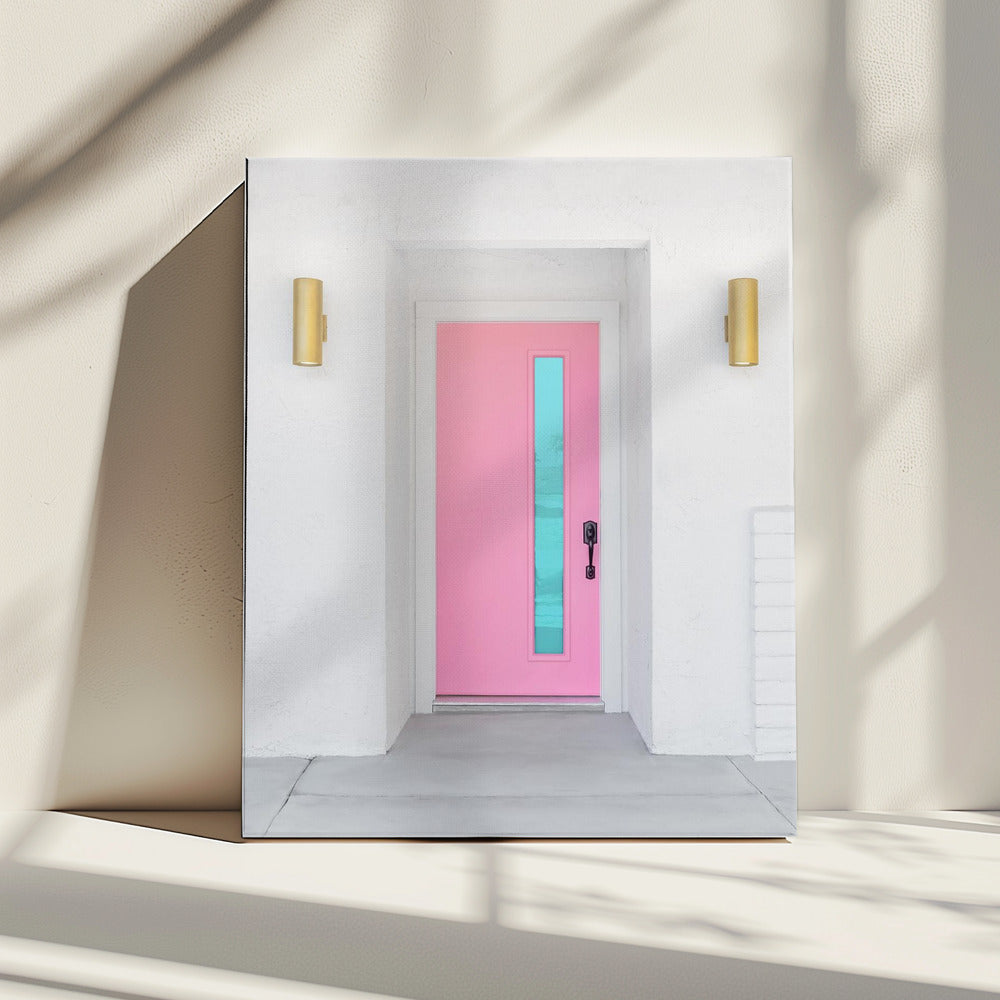 Pink Door with a Blue Window | Canvas