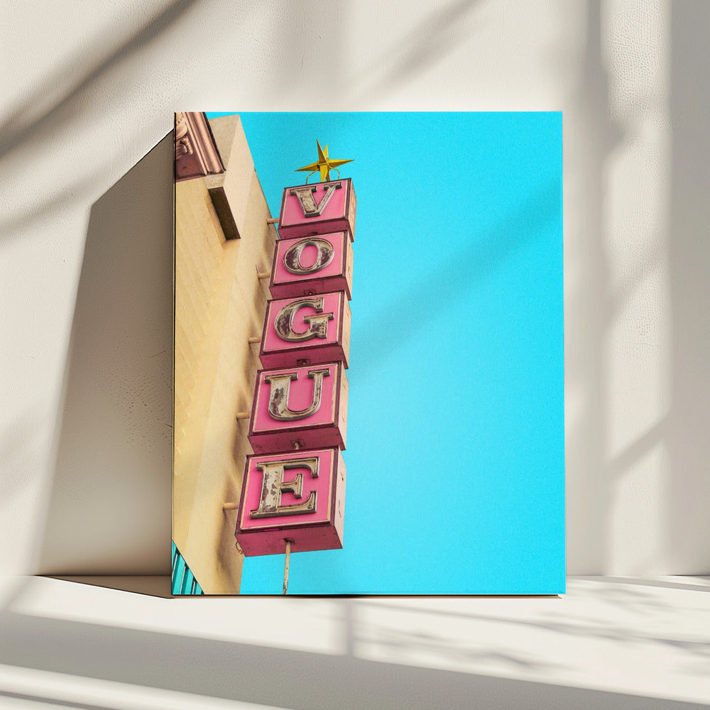 Vogue Theatre Sign in Hollywood | Canvas