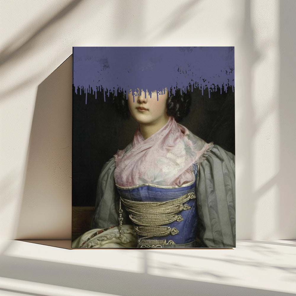 Portrait of Vintage Woman Collage | Canvas