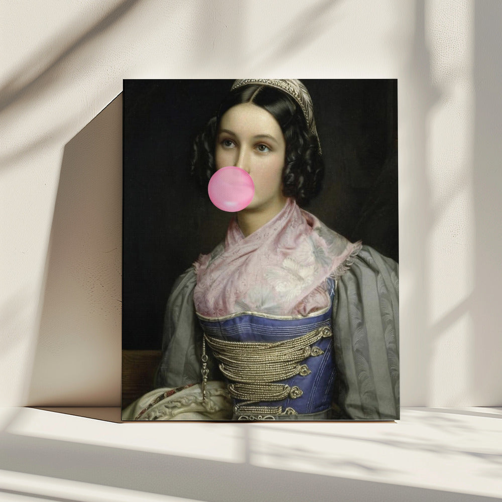 Bubble Gum Portrait | Canvas