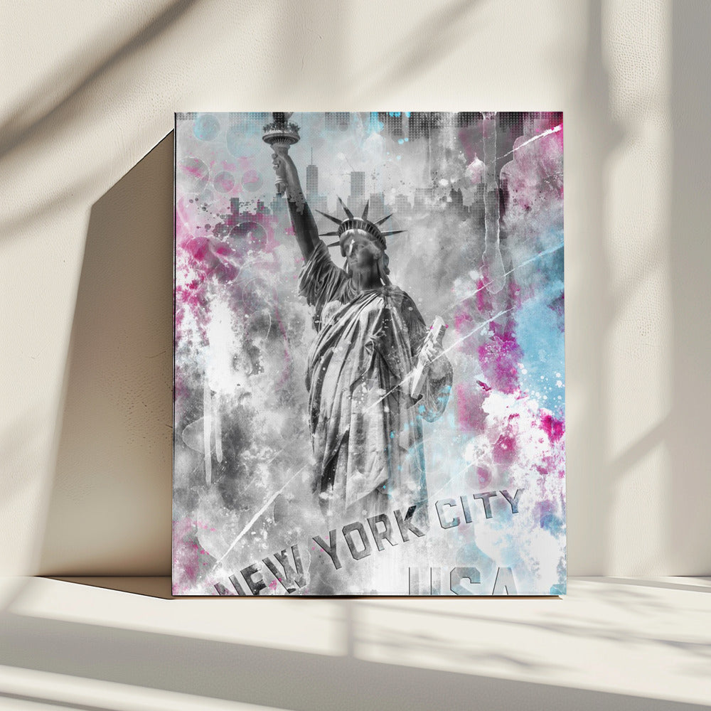 POP ART Statue of Liberty - Splashes | Canvas