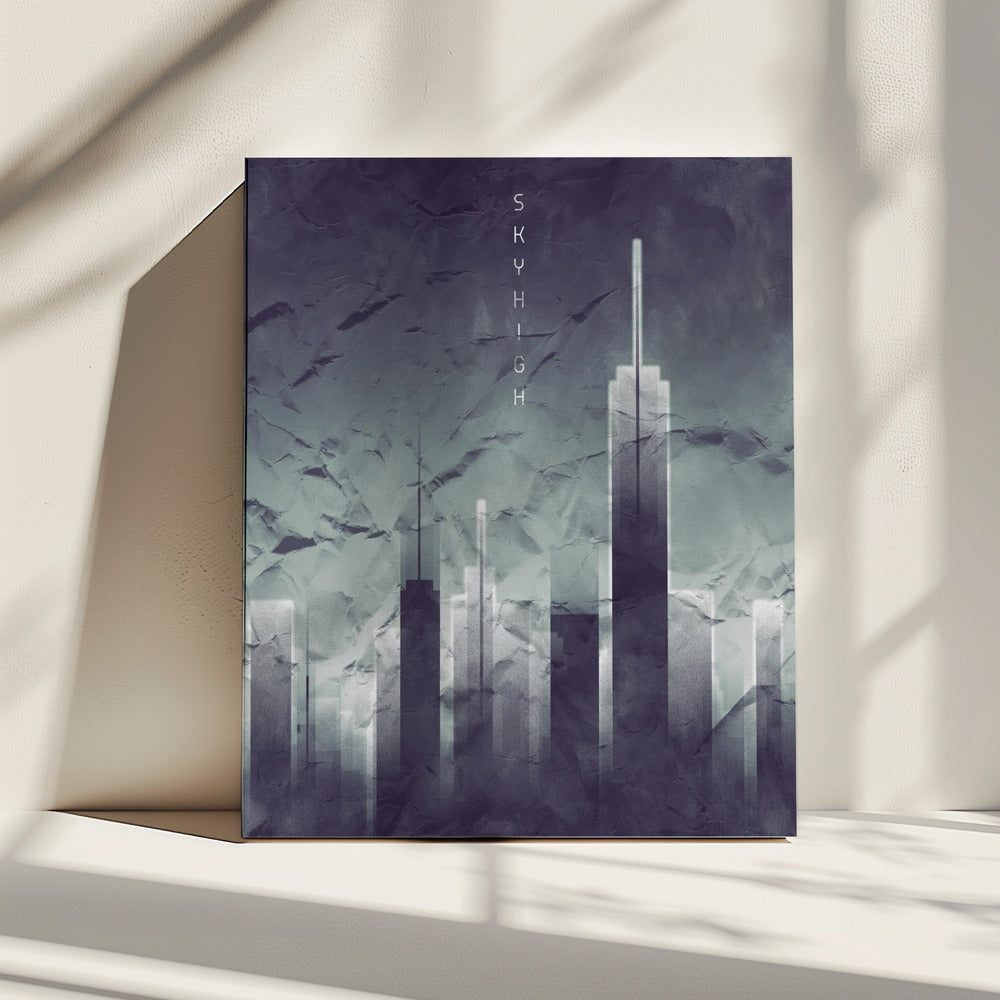 Graphic Art SKYHIGH Vintage Look | Canvas