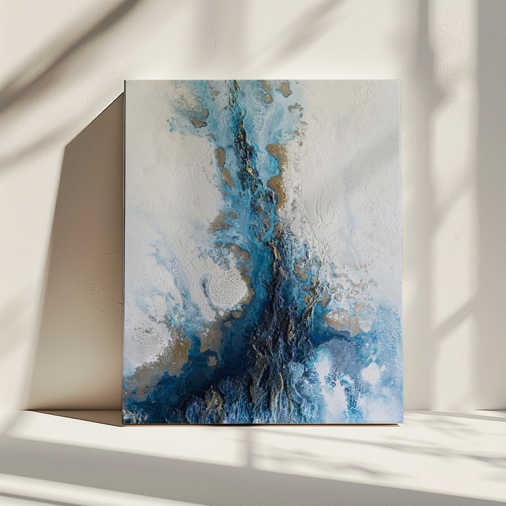 Coastal relief art - Release | Canvas