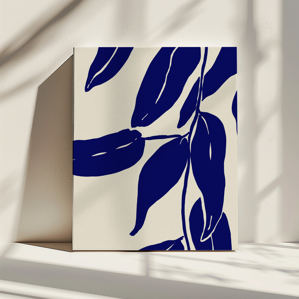 Indigo Leaves Dance | Canvas