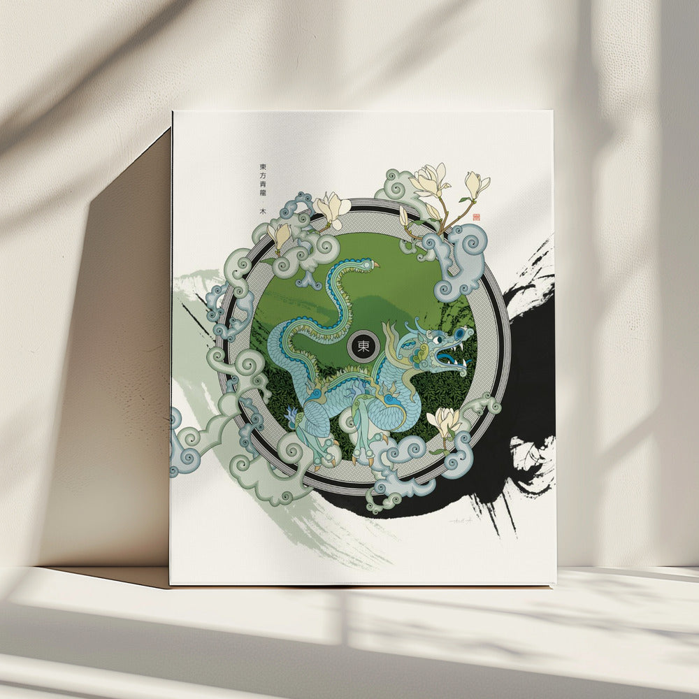 Azure Dragon of the East | Canvas