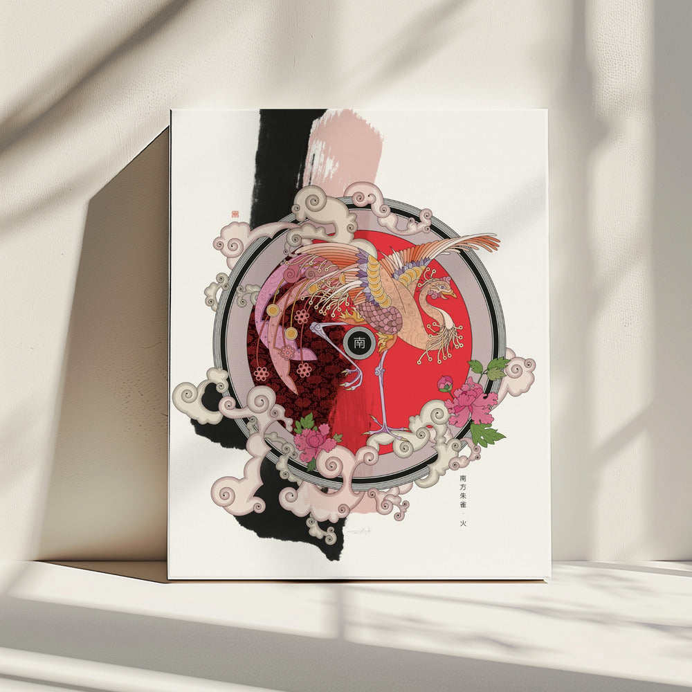 Vermilion Bird of the South | Canvas