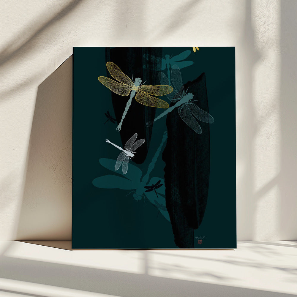 Midnight Dragonflies | Canvas