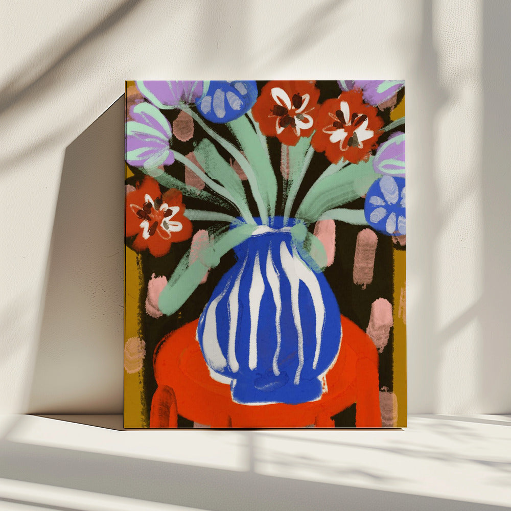 Vase of Joyful Blooms | Canvas