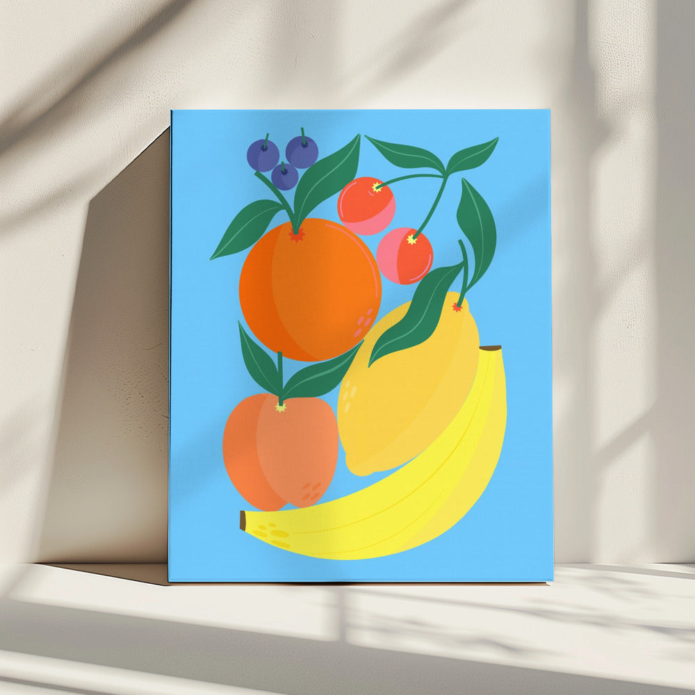 Stacked Fruits | Canvas