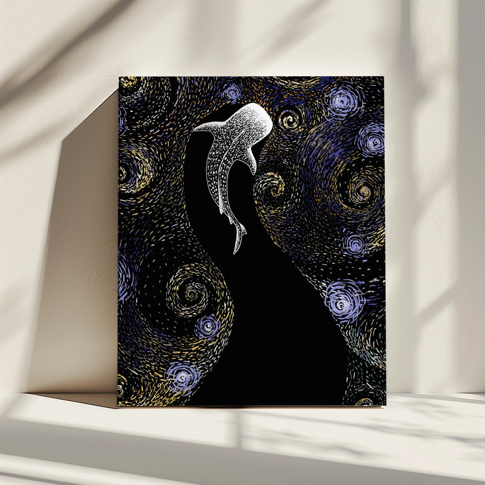 Star Eater In Van Gogh Style   Colored | Canvas