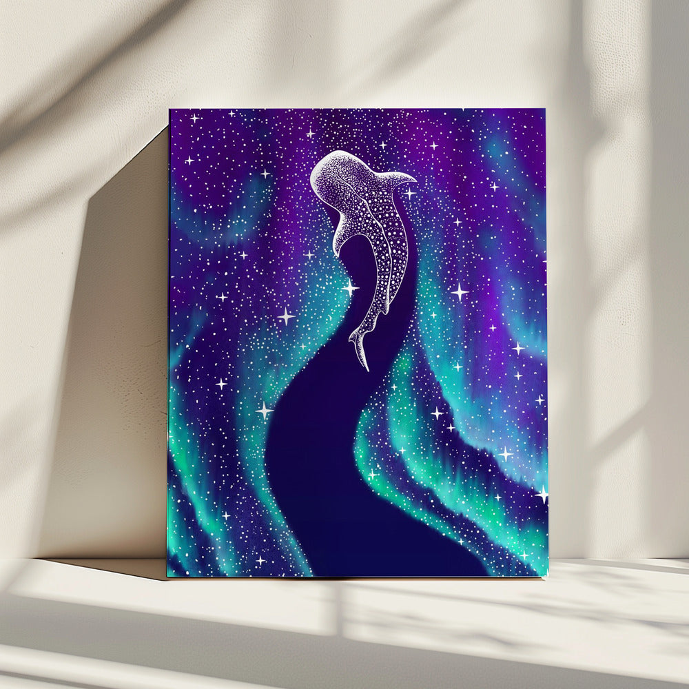 Star Eater In Northern Lights | Canvas