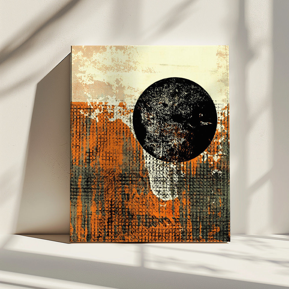 Eclipse Over Texture | Canvas