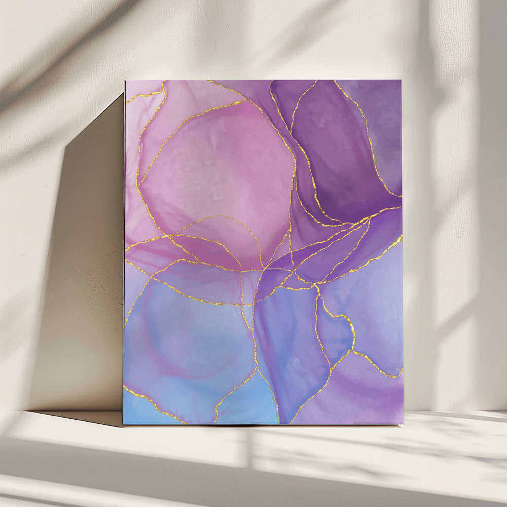 Abstract Pastel &amp; Gold | Canvas