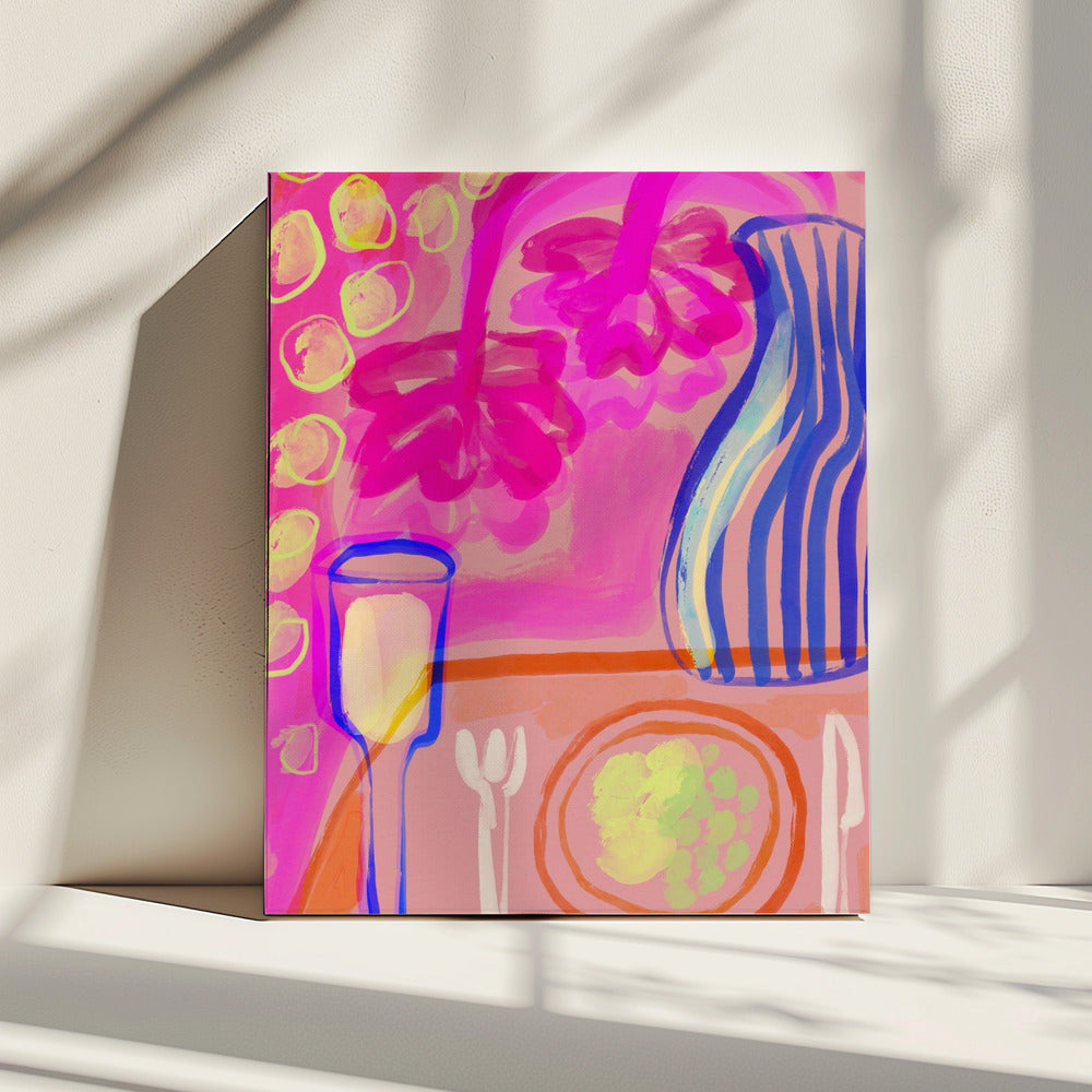 Vibrant Table Scene | Canvas