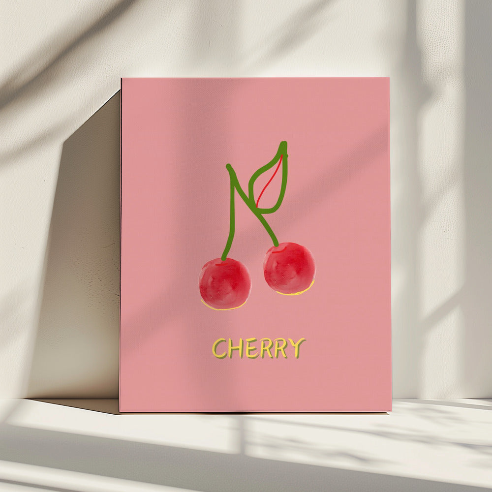 Cherry in Pink | Canvas