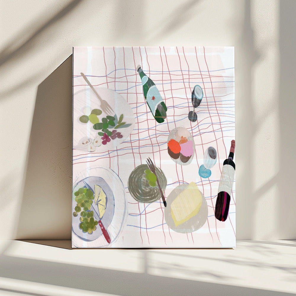 Food and Wine Picnic | Canvas